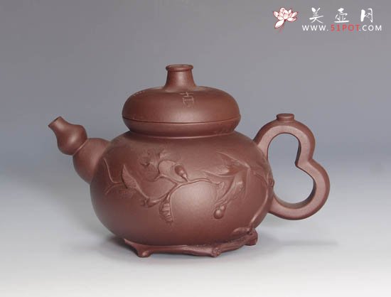 紫砂壶图片：葫芦 - 宜兴紫砂壶网