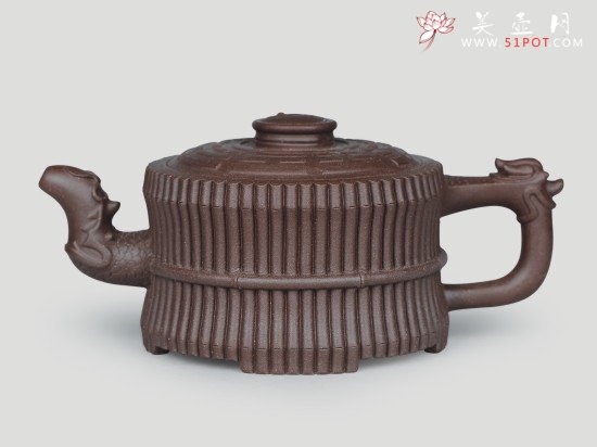 紫砂壶图片：龙头一捆竹 - 宜兴紫砂壶网
