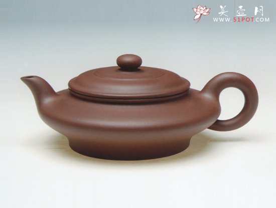 紫砂壶图片：虚扁 - 宜兴紫砂壶网