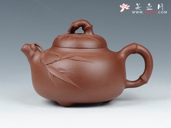 紫砂壶图片：三足柿圆 - 宜兴紫砂壶网