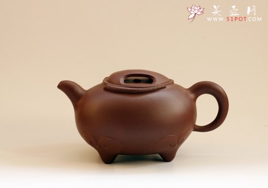 紫砂壶图片：富贵如意牛 - 宜兴紫砂壶网