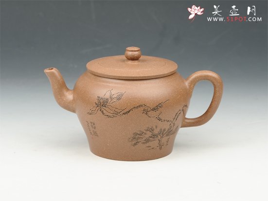 紫砂壶图片：陶缘壶 260cc 原矿老段泥 - 宜兴紫砂壶网