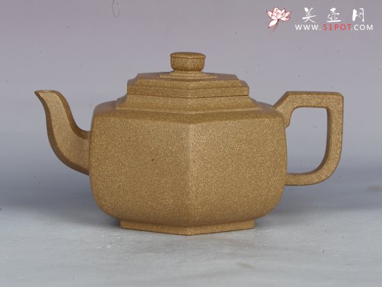 紫砂壶图片：六方雪华 - 宜兴紫砂壶网