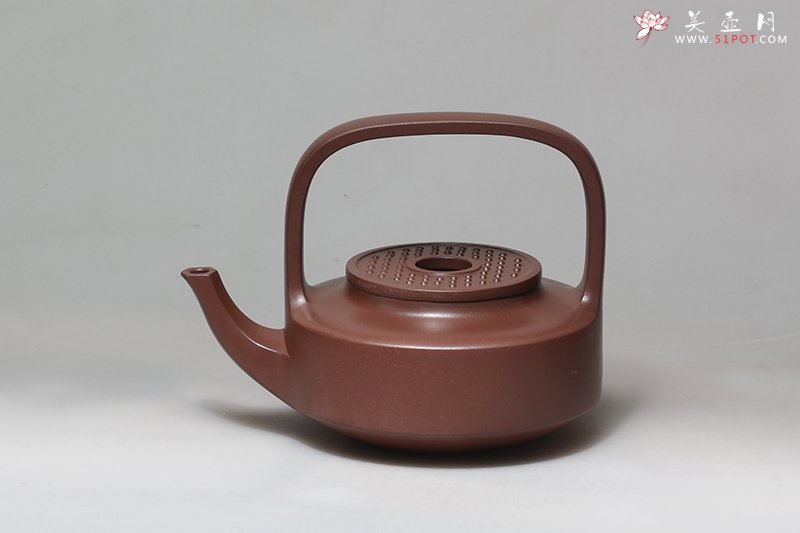 紫砂壶图片：玉璧提梁 - 宜兴紫砂壶网