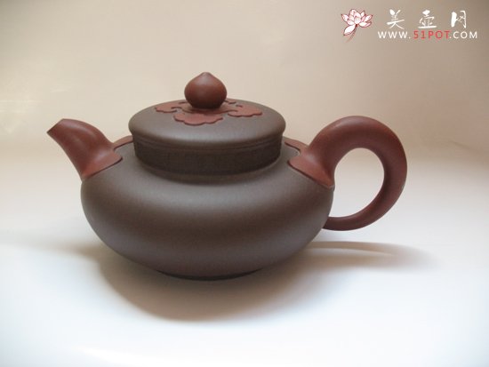 紫砂壶图片：双色如意 - 宜兴紫砂壶网