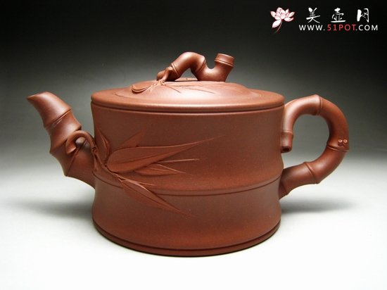 紫砂壶图片：可心竹段 - 宜兴紫砂壶网