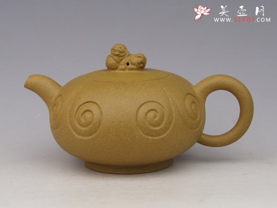 紫砂壶图片：狮球如意 - 宜兴紫砂壶网