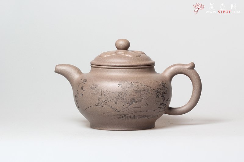 紫砂壶图片：如意掇只壶 - 宜兴紫砂壶网