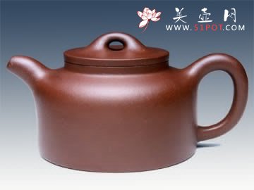 紫砂壶图片：平盖莲子 - 宜兴紫砂壶网