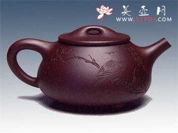 紫砂壶图片：石瓢十大茗壶优秀奖朱新洪铭 - 宜兴紫砂壶网