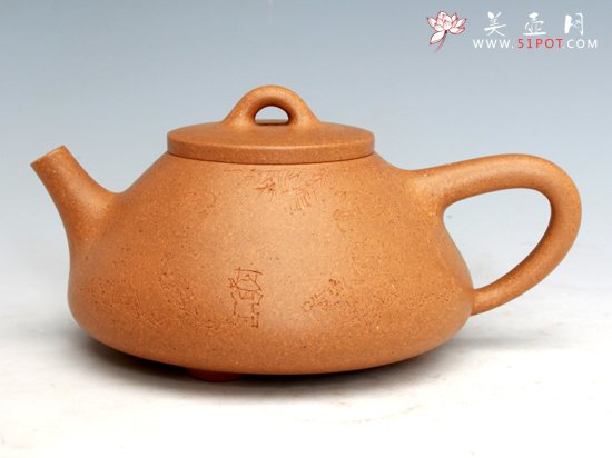 紫砂壶图片：段泥石瓢 - 宜兴紫砂壶网