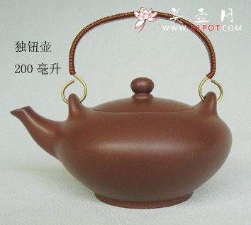 紫砂壶图片：独钮壶 - 宜兴紫砂壶网