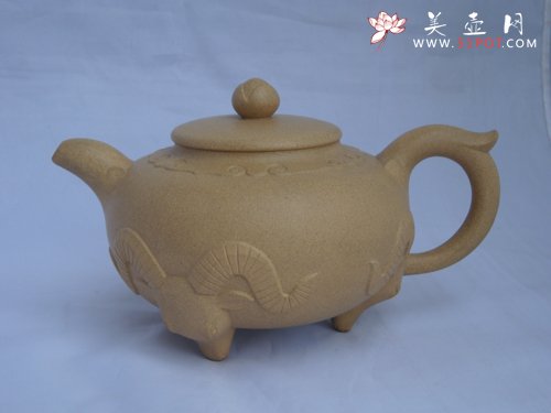 紫砂壶图片：三羊开泰 - 宜兴紫砂壶网