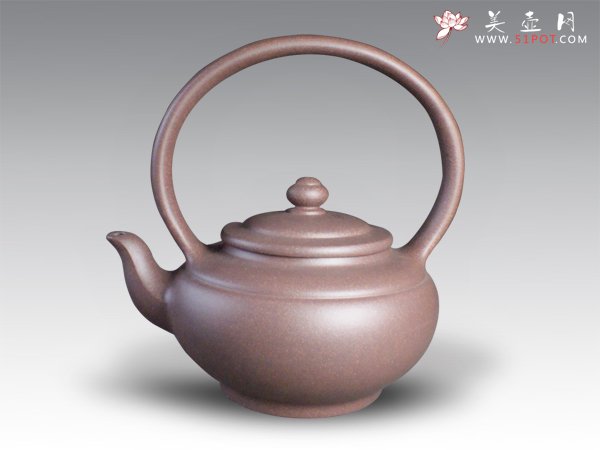 紫砂壶图片：三圆提梁 - 宜兴紫砂壶网