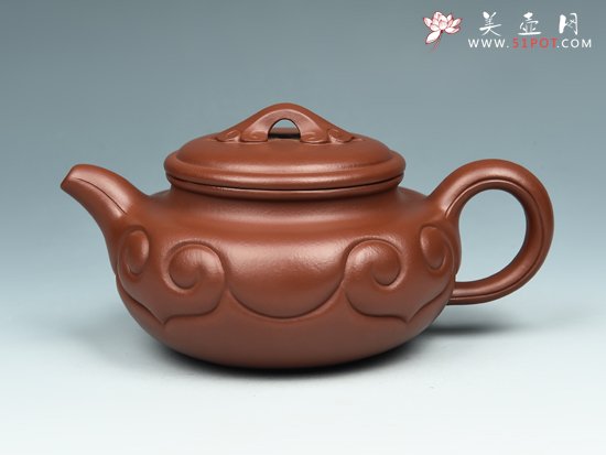 紫砂壶图片：仿古如意壶 - 宜兴紫砂壶网