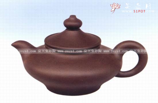 紫砂壶图片：虚扁 - 宜兴紫砂壶网