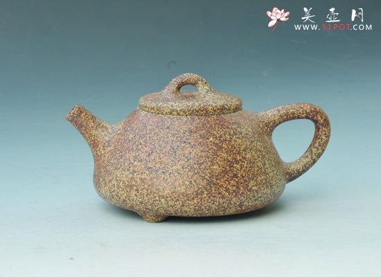 紫砂壶图片：子冶石瓢(鹌鹑蛋) - 宜兴紫砂壶网