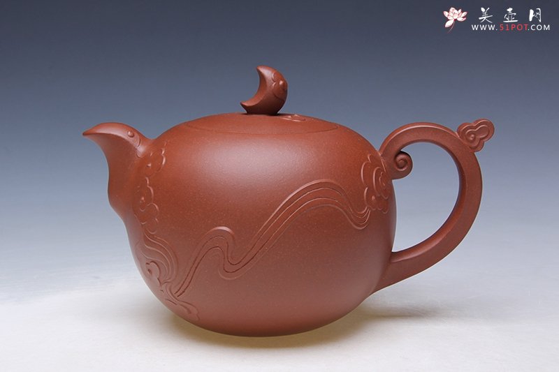 紫砂壶图片：祥云逐月 - 宜兴紫砂壶网