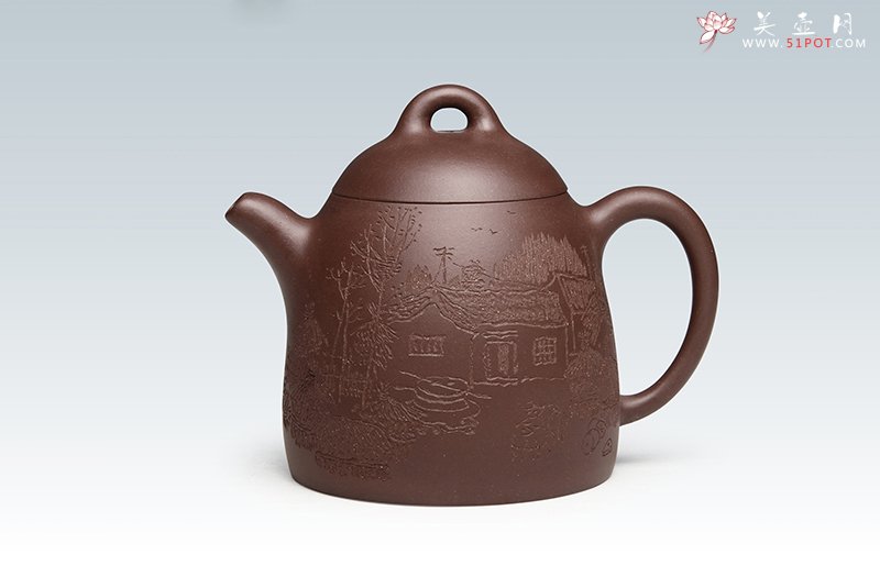 紫砂壶图片：秦权壶 - 宜兴紫砂壶网