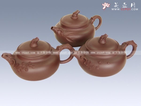 紫砂壶图片：松竹梅 - 宜兴紫砂壶网