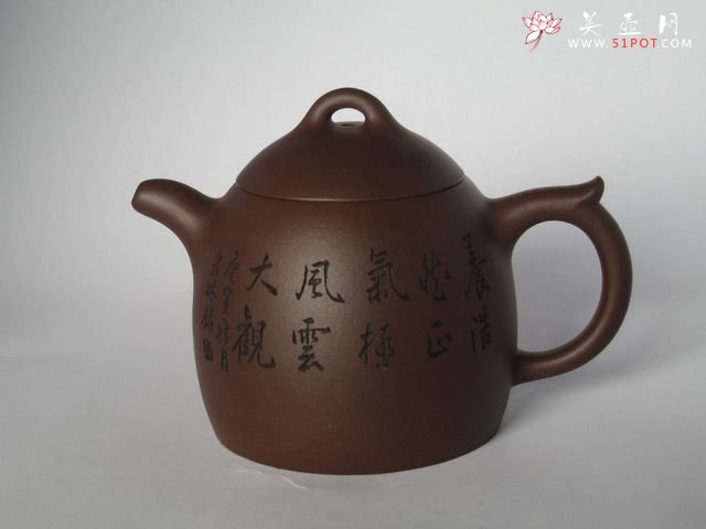 紫砂壶图片：秦权壶 - 宜兴紫砂壶网