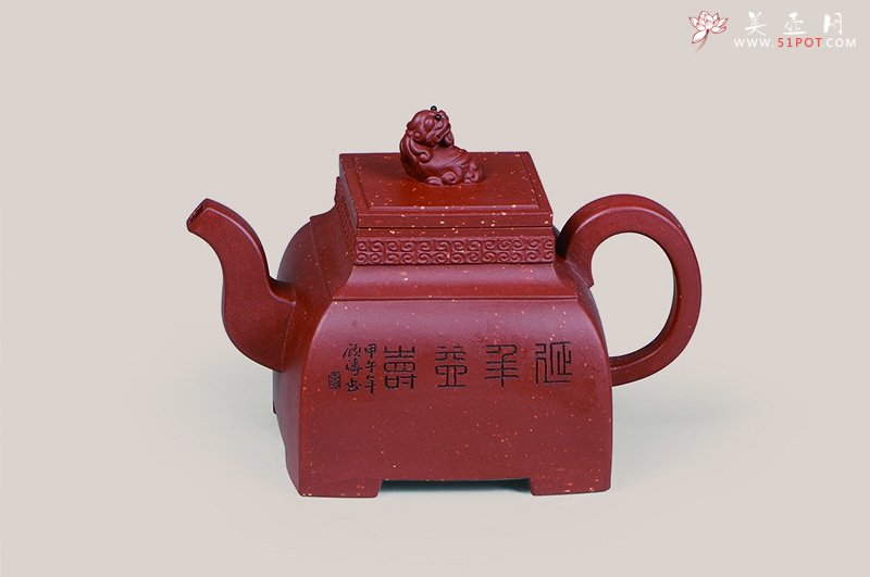 紫砂壶图片：四方玉玺 - 宜兴紫砂壶网