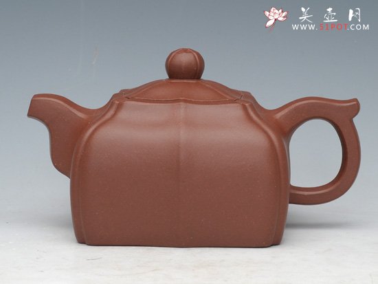 紫砂壶图片：四方筋囊 - 宜兴紫砂壶网