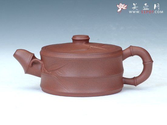 紫砂壶图片：小竹段壶 - 宜兴紫砂壶网
