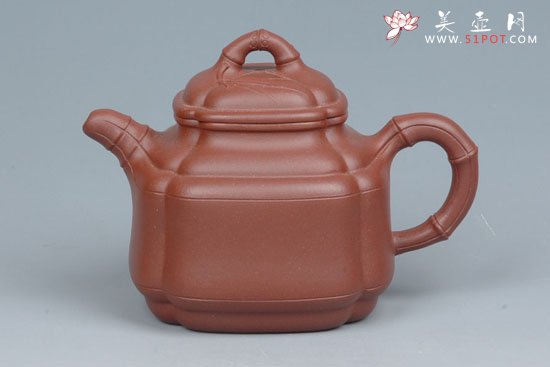 紫砂壶图片：四方竹鼎 - 宜兴紫砂壶网