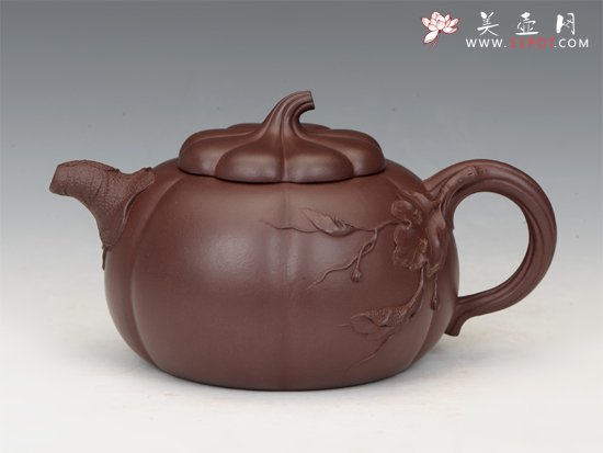 紫砂壶图片：南瓜 - 宜兴紫砂壶网