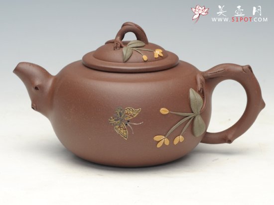 紫砂壶图片：蝶恋花 - 宜兴紫砂壶网