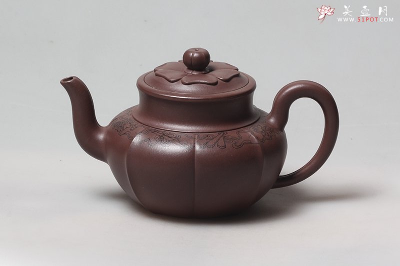 紫砂壶图片：八宝高莲 - 宜兴紫砂壶网