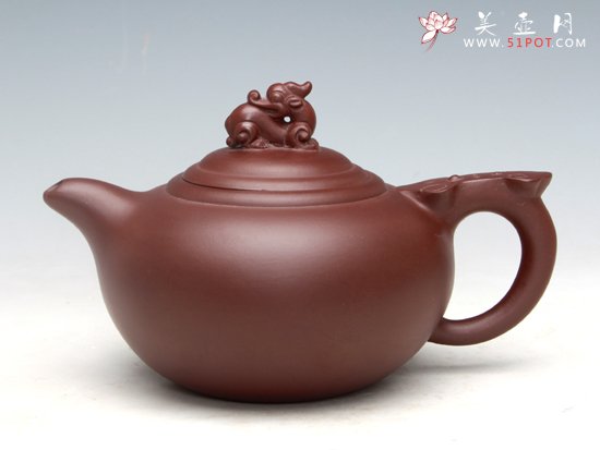 紫砂壶图片：如意生肖（紫泥）350ML - 宜兴紫砂壶网
