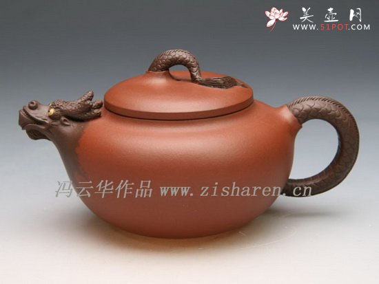 紫砂壶图片：双色玲珑 - 宜兴紫砂壶网