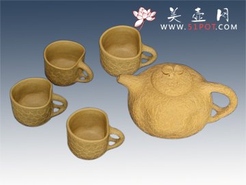 紫砂壶图片：供春套壶 - 宜兴紫砂壶网