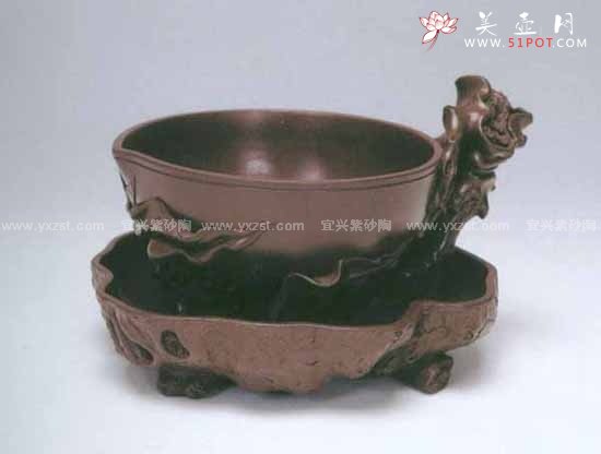 紫砂壶图片：仿明圣思桃杯 - 宜兴紫砂壶网