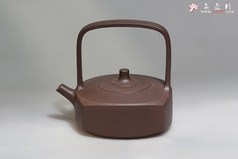 紫砂壶图片：紫玉金砂提梁 - 宜兴紫砂壶网