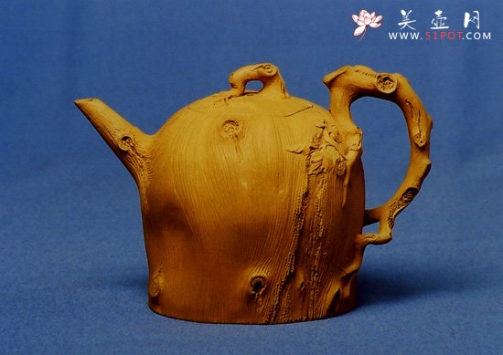 紫砂壶图片：肌理桩壶 - 宜兴紫砂壶网