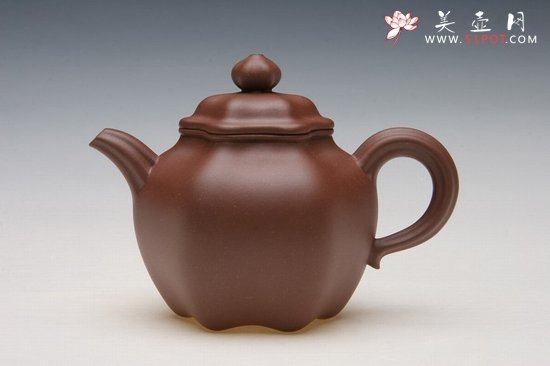 紫砂壶图片：筋纹莲子 - 宜兴紫砂壶网