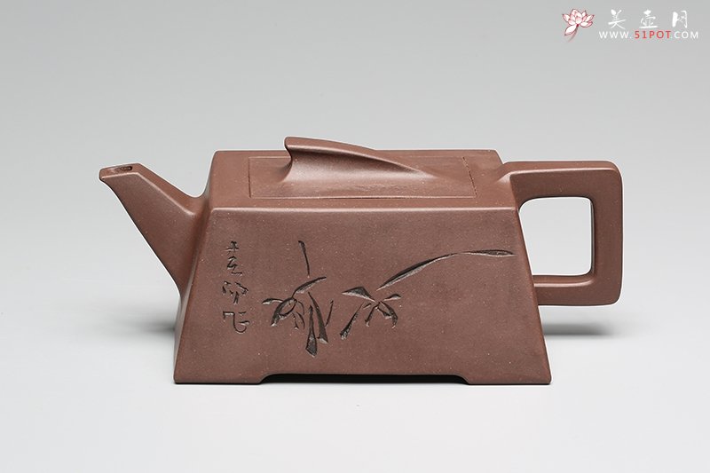 紫砂壶图片：一帆风顺（霍春阳书画、毛国强刻绘） - 宜兴紫砂壶网