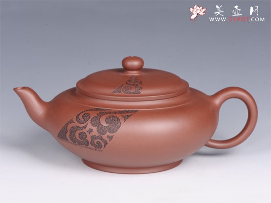 紫砂壶图片：八卦扁樱 - 宜兴紫砂壶网