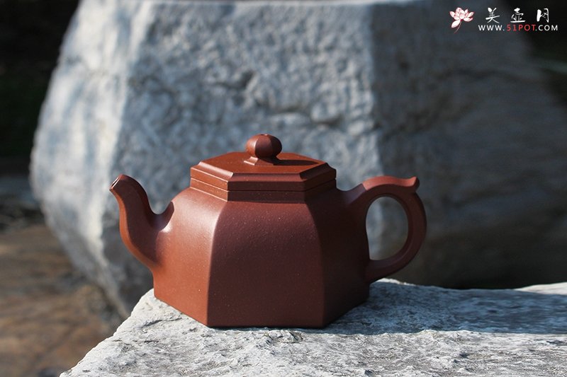 紫砂壶图片：井六方 - 宜兴紫砂壶网