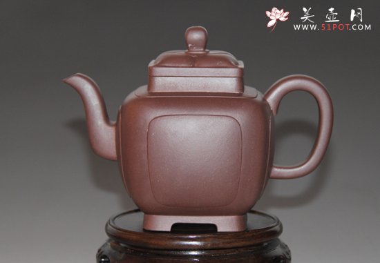 紫砂壶图片：四方菱花 - 宜兴紫砂壶网