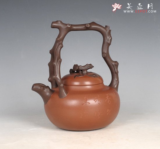 紫砂壶图片：东坡提梁 (1) - 宜兴紫砂壶网