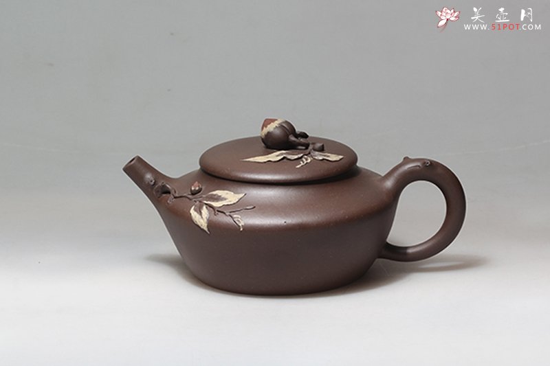 紫砂壶图片：寿桃 - 宜兴紫砂壶网