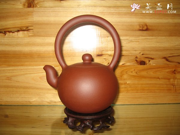 紫砂壶图片：大一粒珠提梁 - 宜兴紫砂壶网