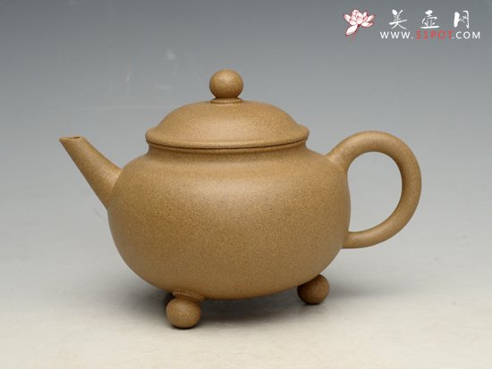 紫砂壶图片：三足水平 - 宜兴紫砂壶网