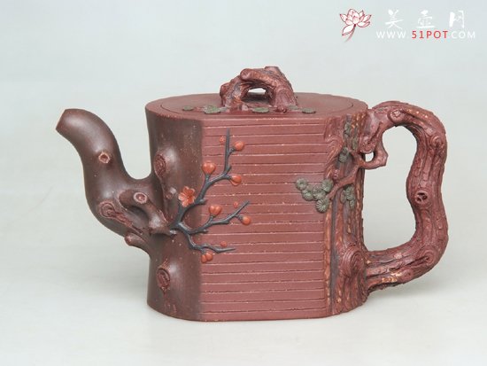 紫砂壶图片：恋梅余梁 - 宜兴紫砂壶网