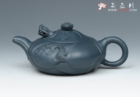 紫砂壶图片：鱼化龙3 - 宜兴紫砂壶网