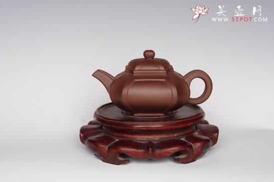 紫砂壶图片：四方抽角 - 宜兴紫砂壶网